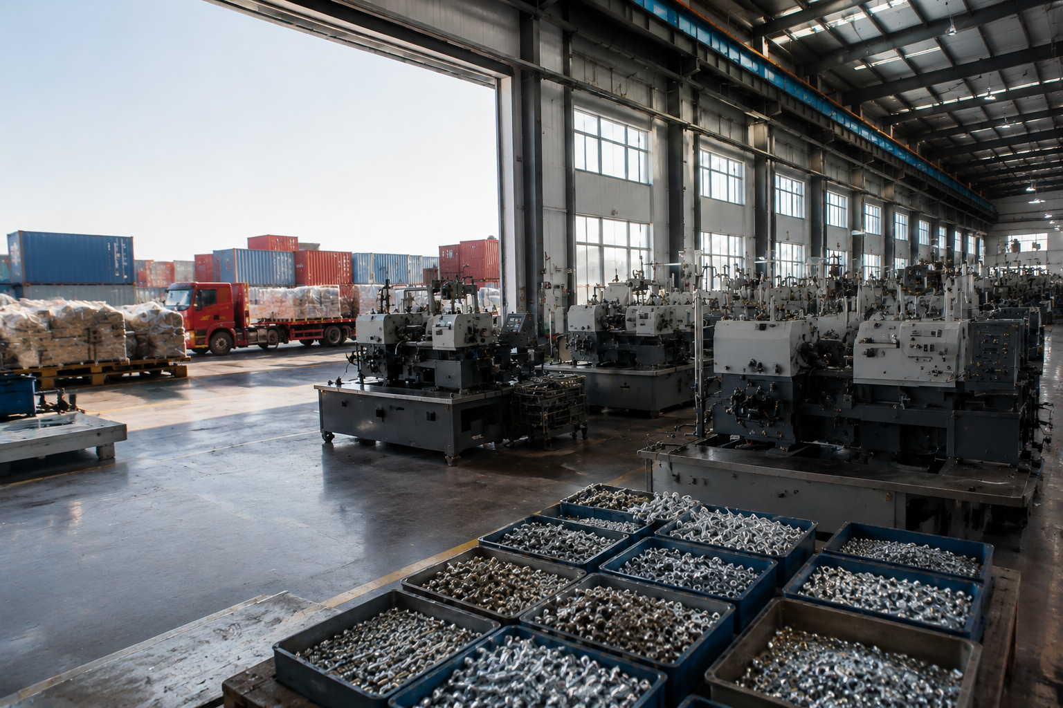 north china fastener factory realistic no people