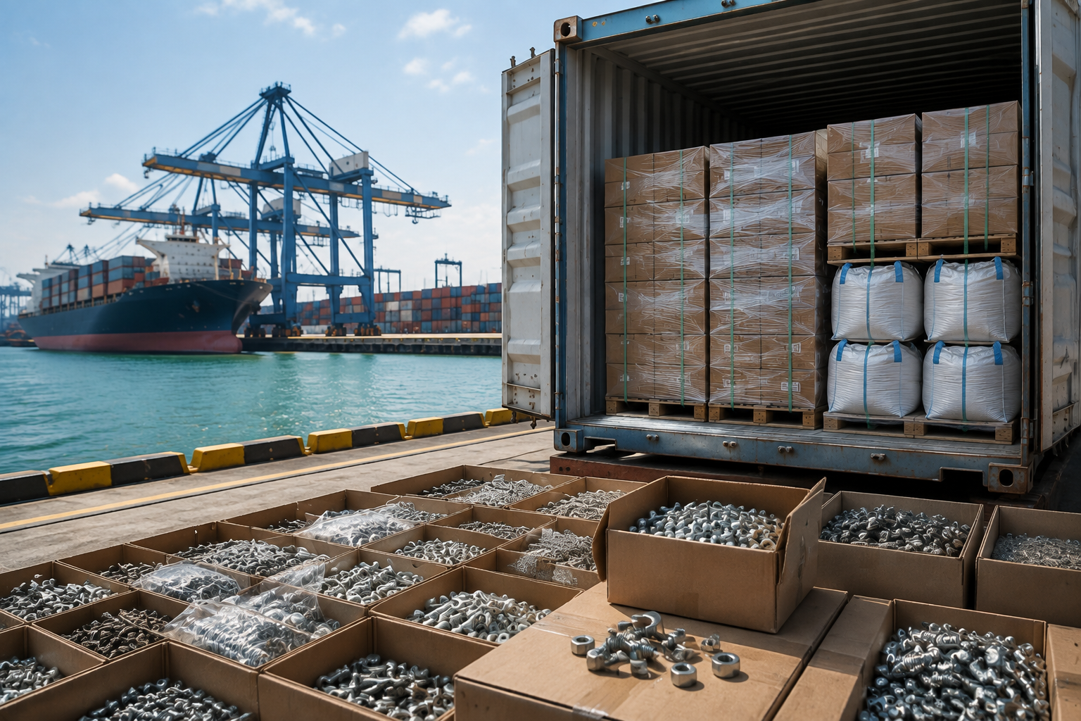 yongnian fasteners global port realistic scale