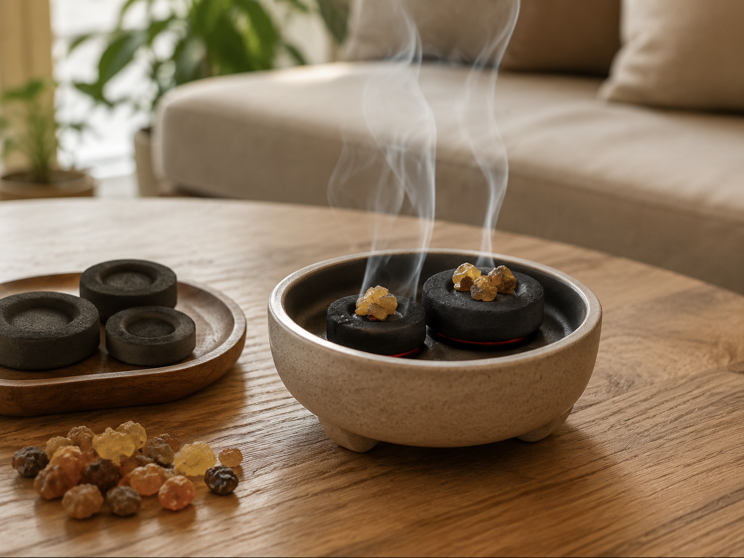 ZS2NjUvs5neh5rNOzLuWW fruitwood charcoal home incense scene