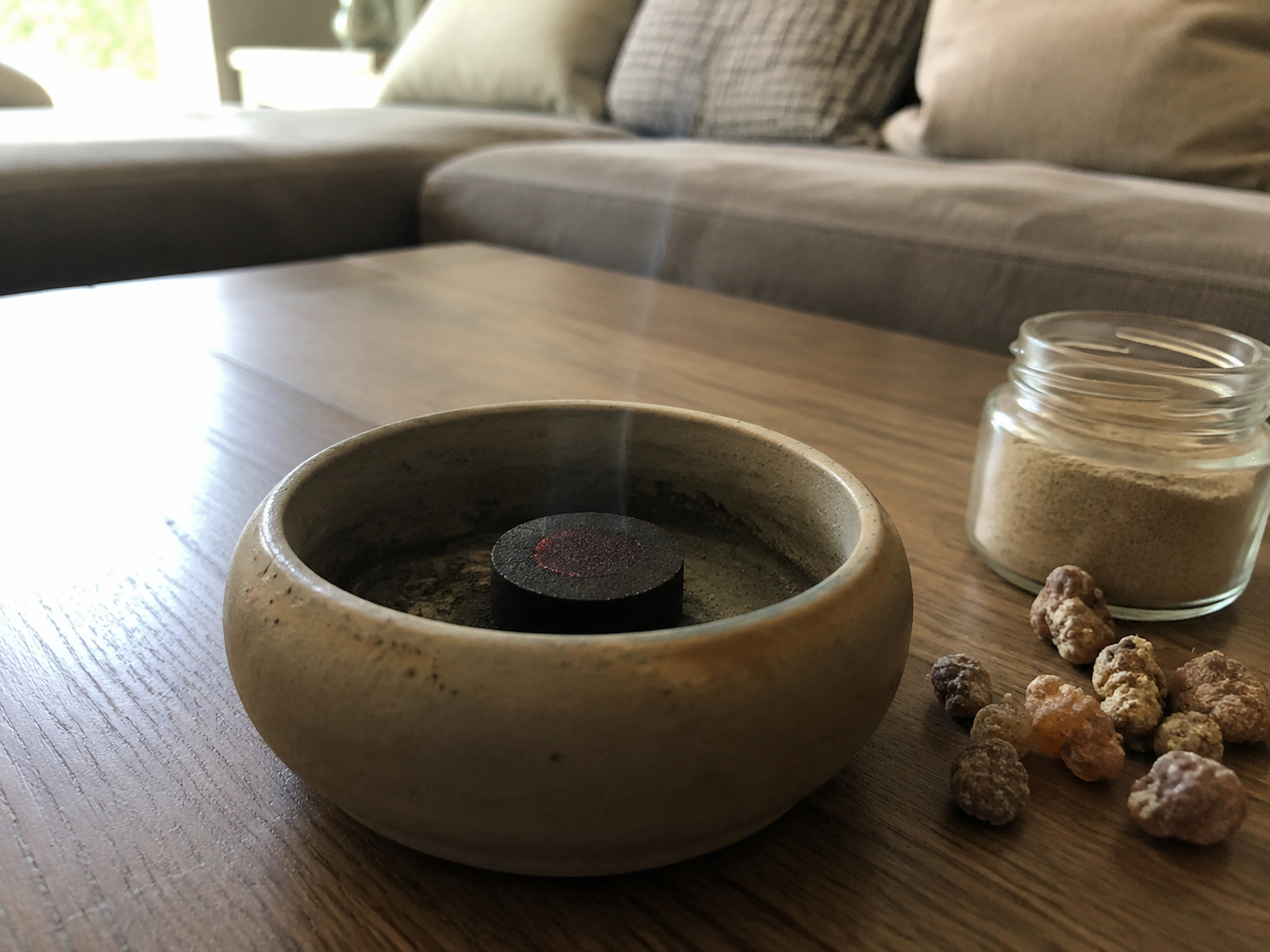 realistic incense scene
